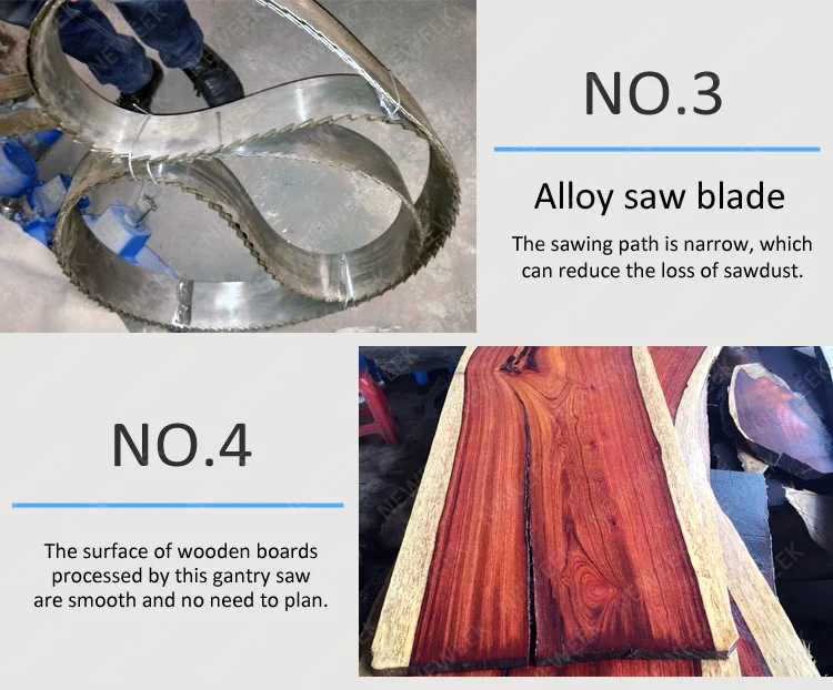 NEWEEK sawmill woodworking vertical tree log timber wood cutting band saw machine