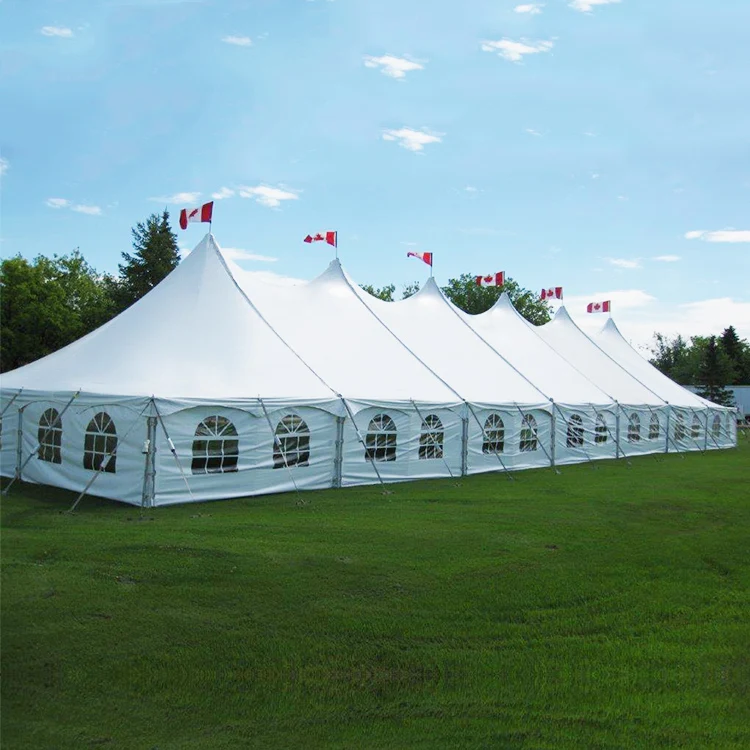 COSCO Winter Outdoor White Party Tent, Aluminium Structure Peg and Pole Tent
