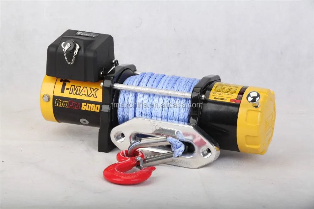 Wholesale Atw 6000lbs Car Electric Winch With Synthetic Rope P/n