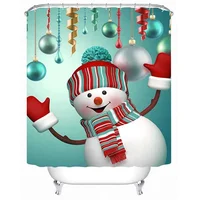 

Customized Waterproof 3D Digital Printing Polyester Shower Curtain