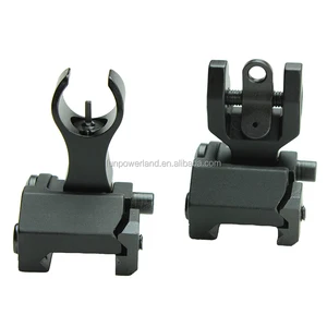 Tactical Rapid Transition Folding Micro Set Front and Rear Back Up Iron Sight