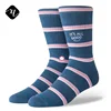 high quality custom logo striped wool hiking women winter socks