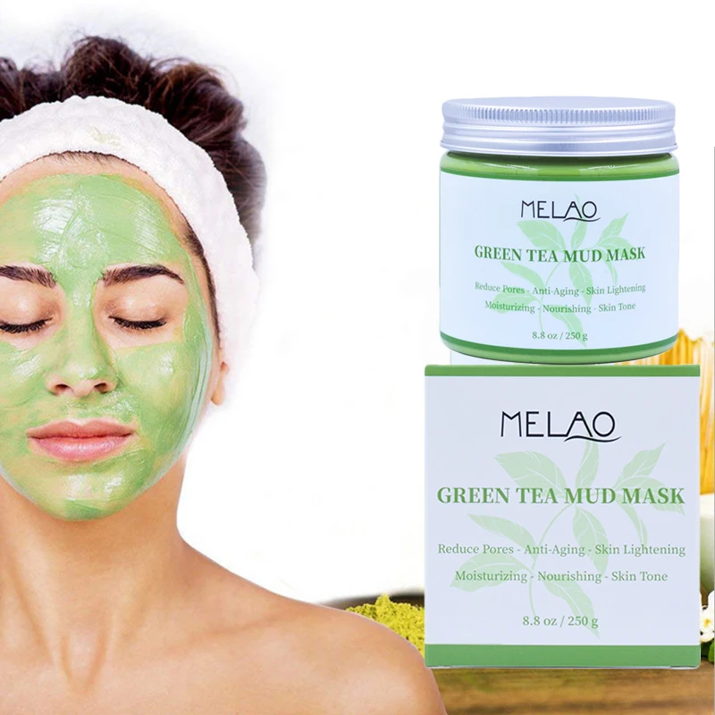 

MELAO Facial Moisturizer Acne Treatment Green Tea Mask Dead Sea Mud Face Mask 250g