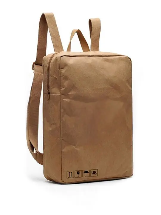 
Wholesale Hiking Backpack Kraft Paper Bag China Factory/Waterproof Bag Paper Backpack Bag China Manufacturer 