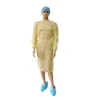SMS isolation gown elastic cuff disposable closed back
