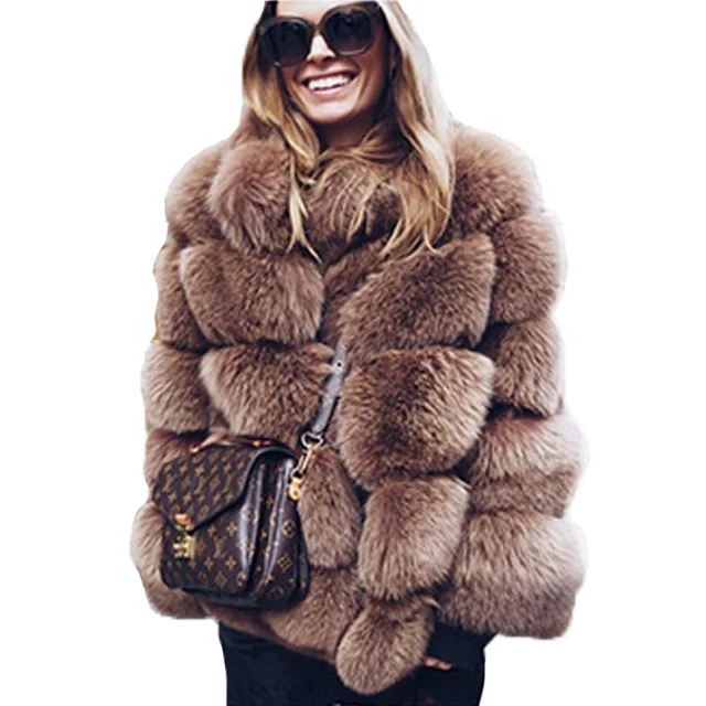 

Womens Coats 2018 Winter Fur Coats For Woman Trendy Pink Fur Jackets Faux Fur Coat