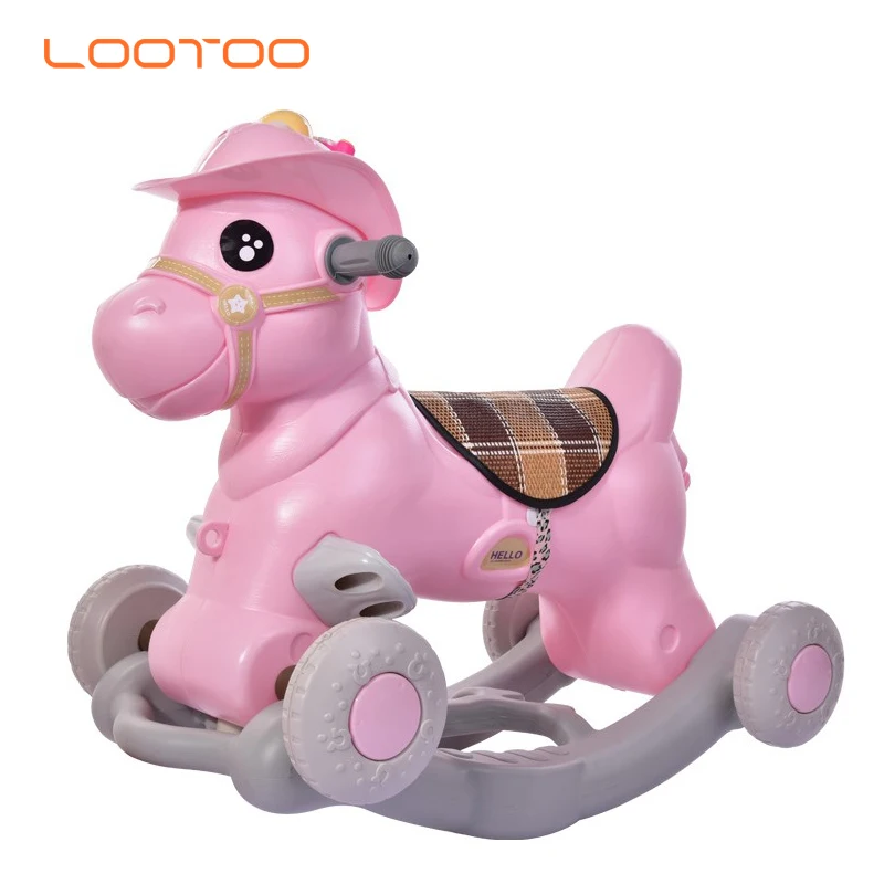 rocking horse with wheels