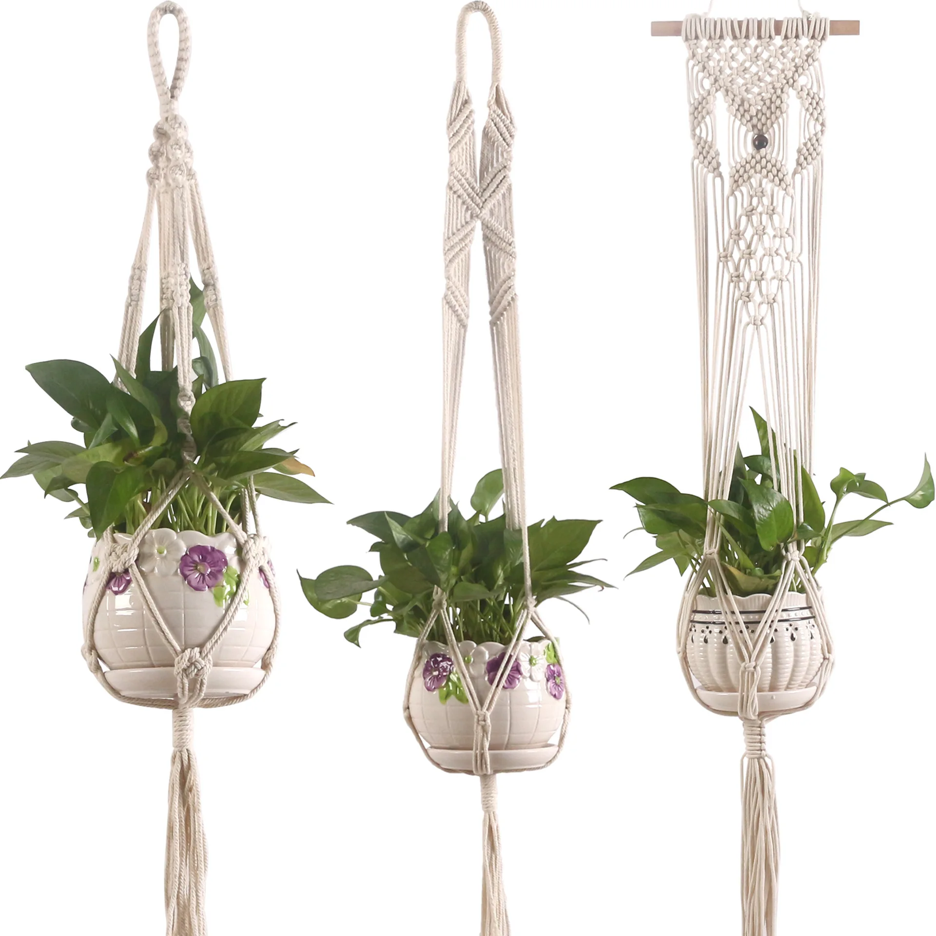 

Creative design crochet Wall Hanging Handmade Home deco Macrame Plant hanger, N/a