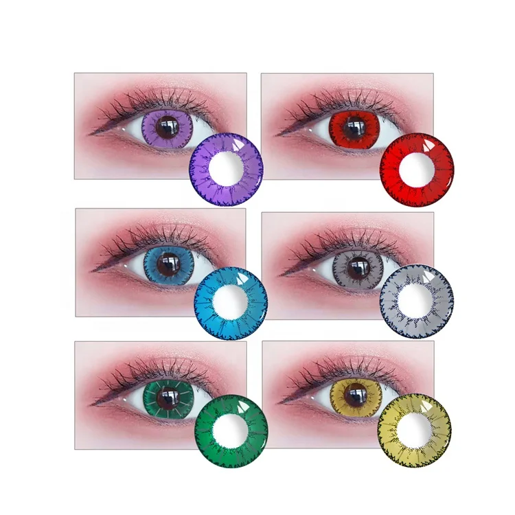 

Promotion crazy colored contact lens for Halloween