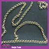 Golden aluminum chain supply of environmental protection Hat belt of women's clothing decoration accessories manufacturers