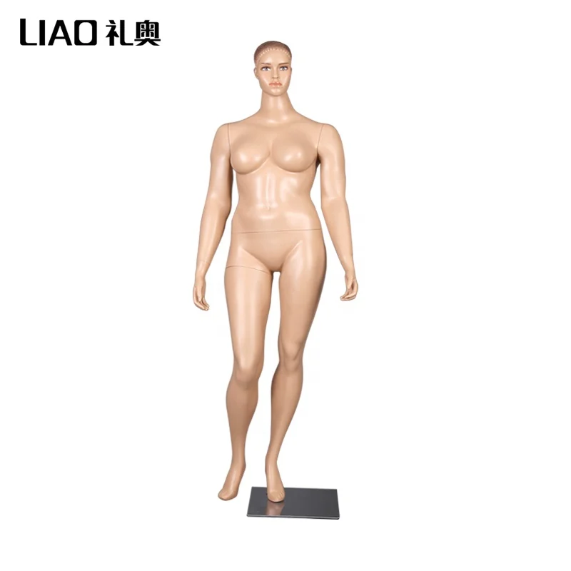 
Plus Size Lifelike make up female mannequins Fat mother Europe Africa body Model 