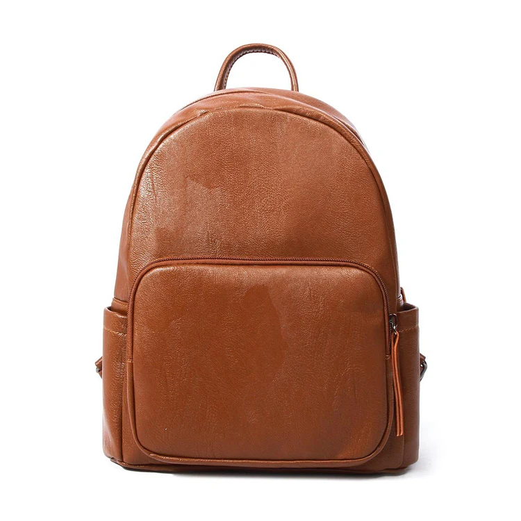 Custom Design Korea Style Black Pu Leather Backpacks Buy Backpack