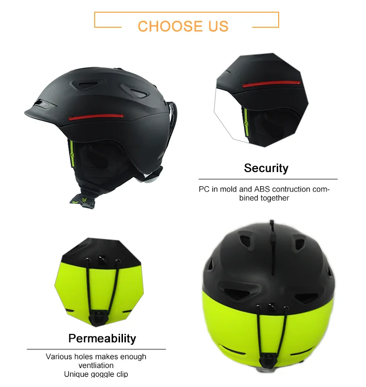 High Quality Ce En1077 Standard Safety Ski Helmet For Skiing Sport