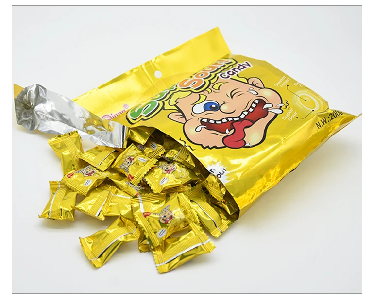 Brazil Clearly Fruit Limon Hard Boiled Candy Lemon Sour Hard Candy