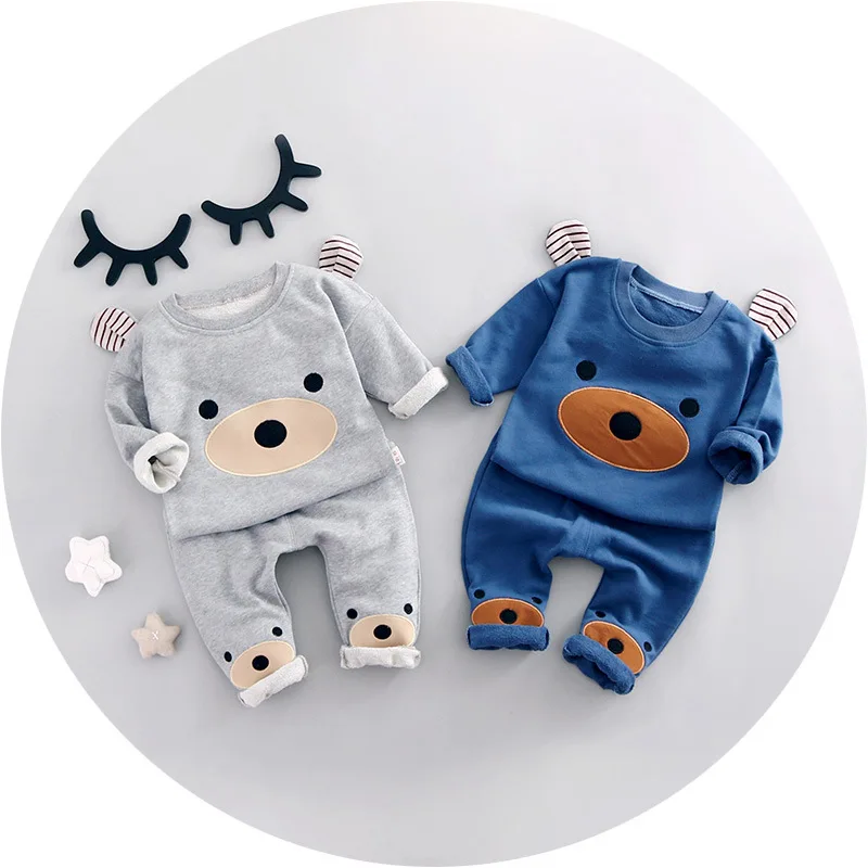 

Hot Chinese Cotton Warm Up Autumn Kids Suits For Baby Boy Clothing, As picture