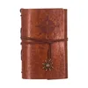 Vintage navigation bandage notebook fashion pu leather portable loose-leaf notebook