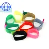 Custom printed logo 100%nylon/PP materials injection hook velour loop buckle hook and loop cable ties