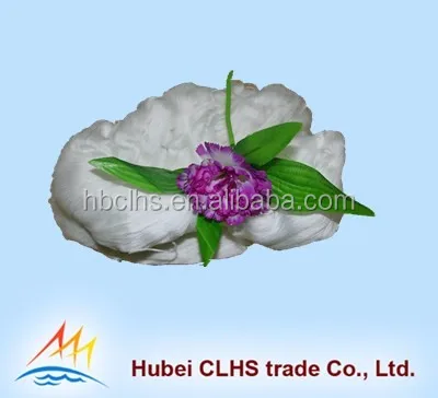 
White hank yarn 30s/2 100% polyester high bulk yarn 