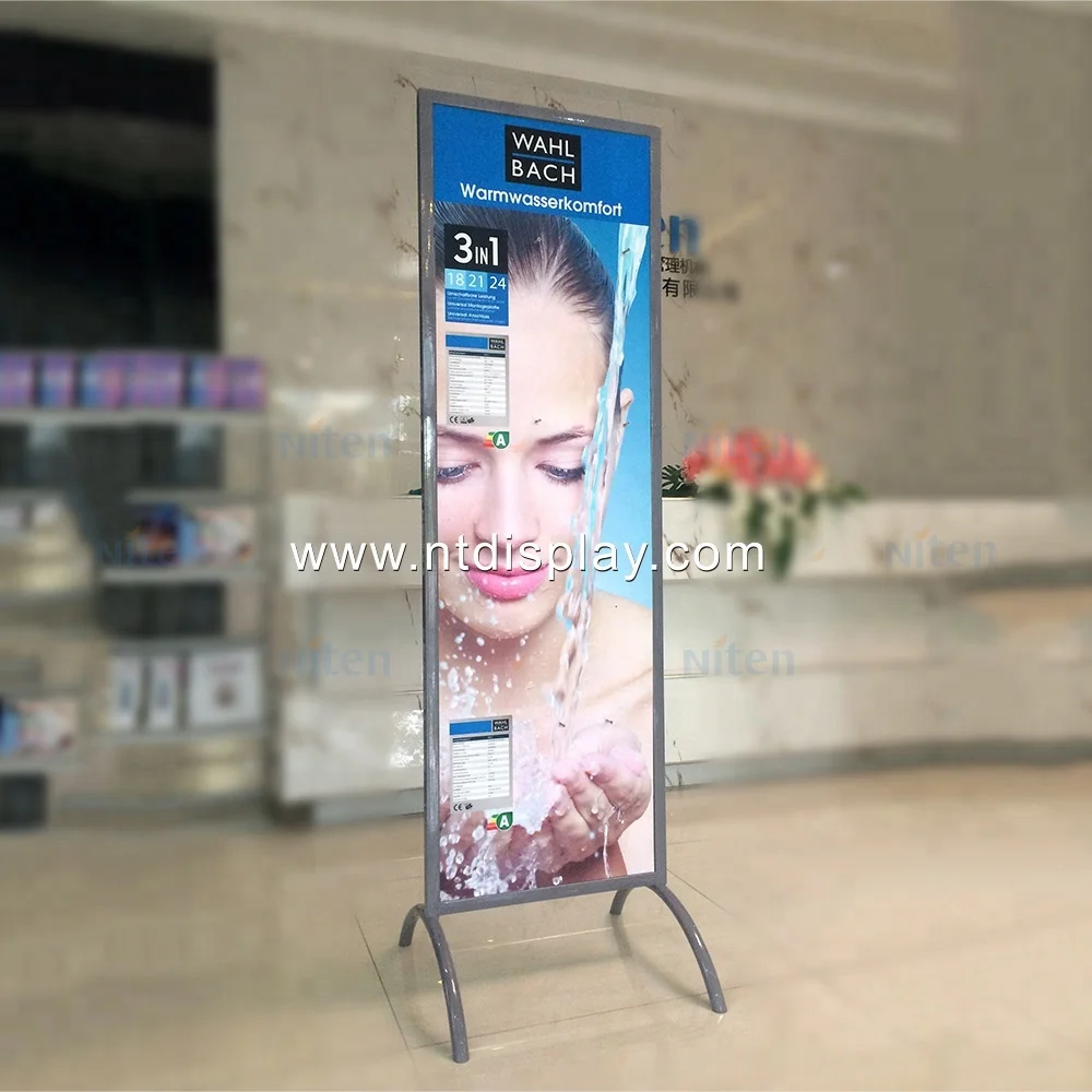 Free Standing Metal Iron Standee Poster Display For Advertising Buy