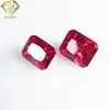 octagon princess cut man-made ruby