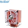 Pccooler 4pin PWM mini Cpu Radiator cooler with 3 Copper Haetpipes cooling fan for Computer Case Mainboard