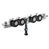 Steel Side Roller Bearings Trolley 10 Wheel on Internal Track Slide Gate Systems