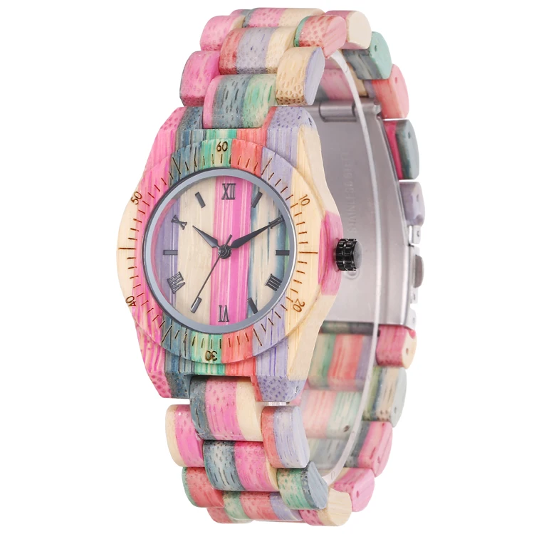 

2021 new wd 204 Ladies wooden wrist watch gift watches for women