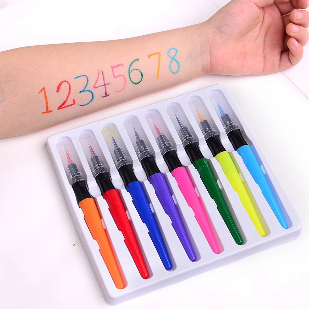 Brush Tip Washable Nontoxic Body Marker Pen Body Marker Pen For Face