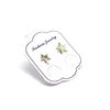 Five Pointed Star Shape Rhinestone Left Ear Cuff Hook Stud Earring