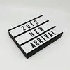 Black Frame Cinematic Light Box A4 Size Free Combination Message Display LED Letter Lamp For Home Decor, Birthday Party