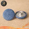 Hot sell making fabric covered designer jean buttons and rivets, metal sewing snap button for garments