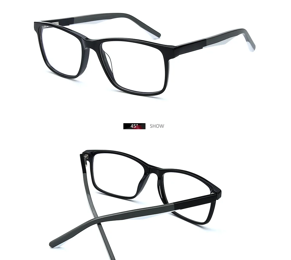 Italy Designer Acetate Frames Vintage Rectangle Eye Glasses Eyeglasses