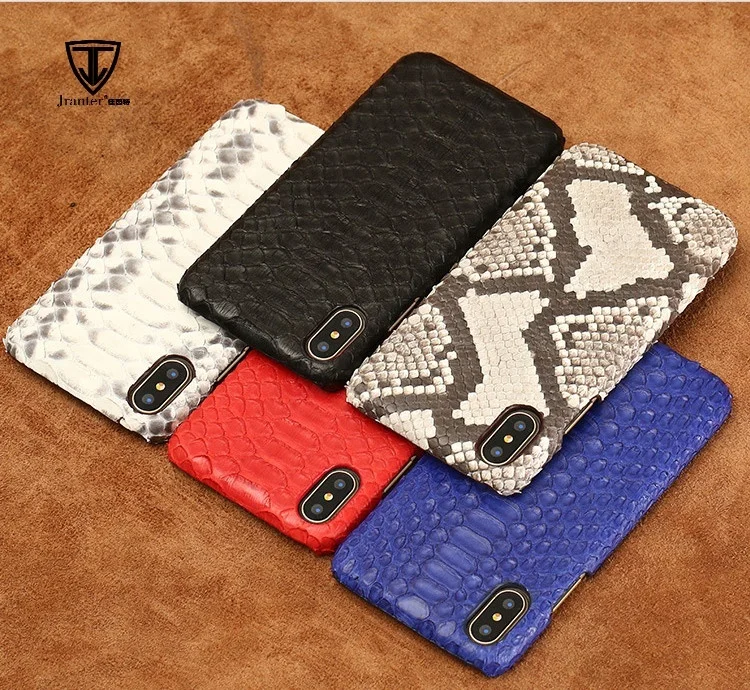 

Custom Logo Real Python Skin Phone Case, Black;purple;natural;red