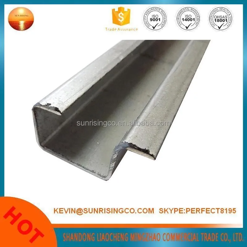 
hot dipped galvanized steel channel profile 