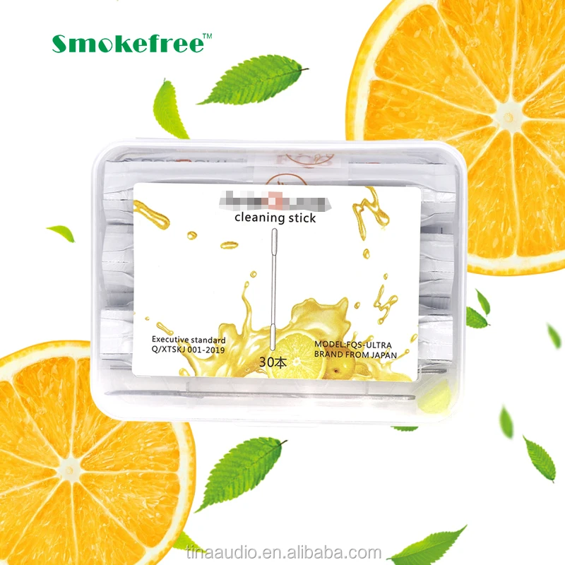 

Japan amazon hot sale lemon liquid cleaning stick for use with IQOS/LIL/GLO, Clear white