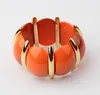 Candy Color Resin Beads Bracelet Bangle Elastic Stretch Resin Bangle Boho Acrylic Bead Bangle