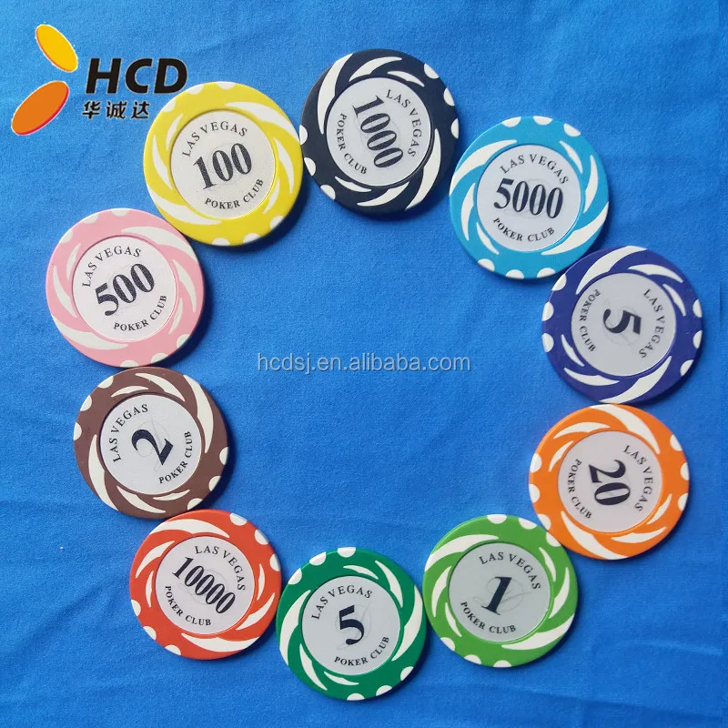 2022 New Designed 14g Clay Poker Chips Promotional Different Colors