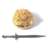 Hot sale beautiful funny popular golden music box sword