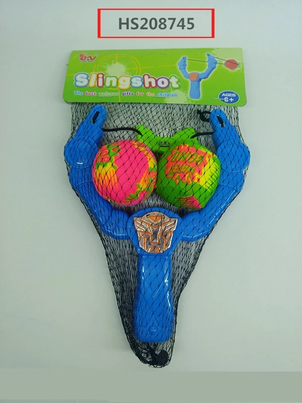 HS208745, Huwsin Toys, Children's plastic slingshot sport catapult toy with ball
