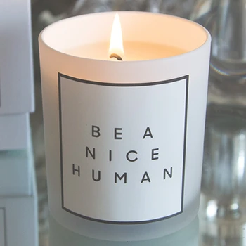 white scented candles