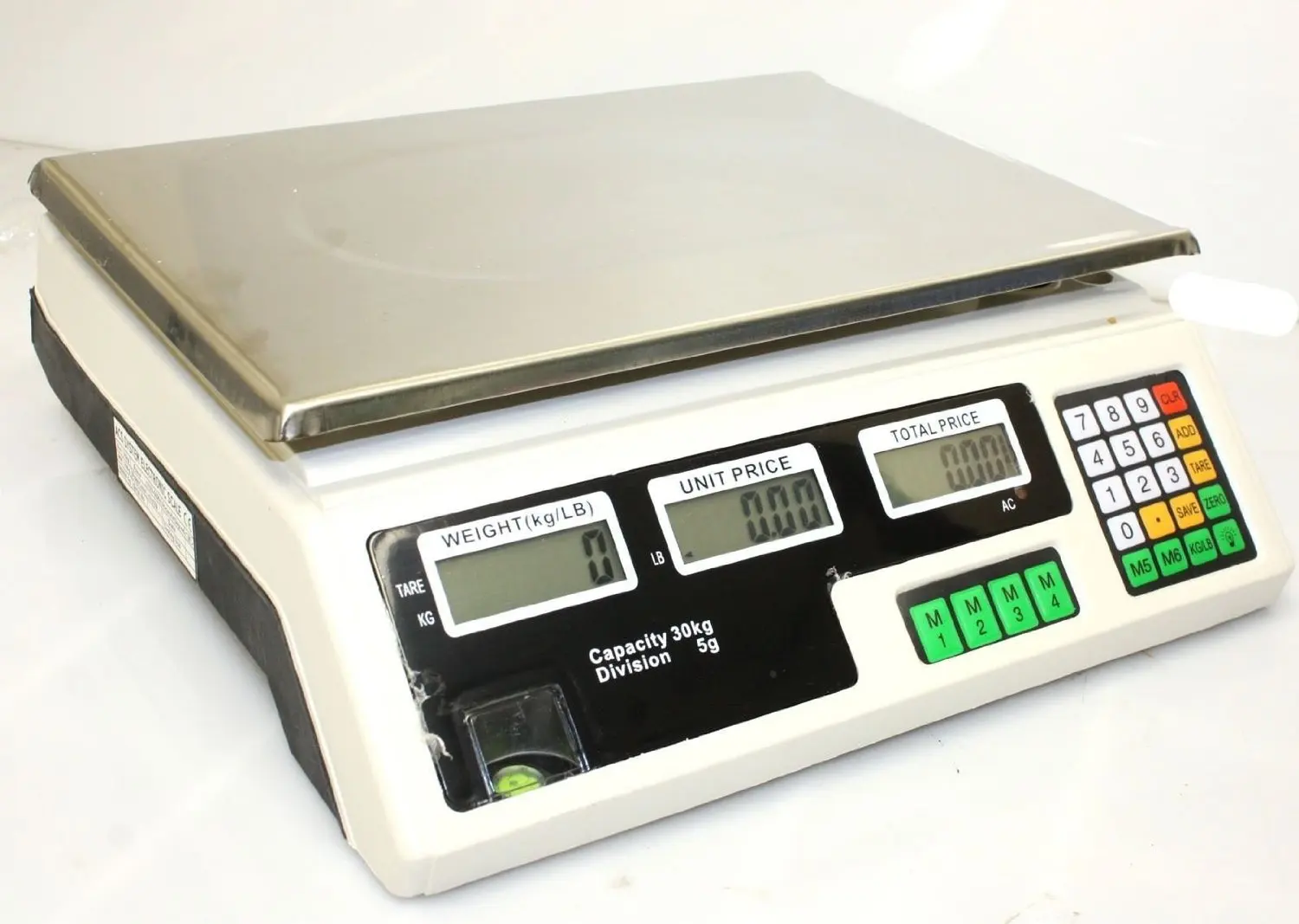 66 LB 30KG//1g Digital Weight Scale Price Computing Food Meat Produce Deli Market