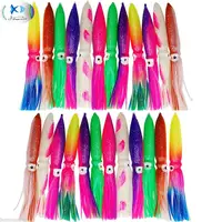 

Bulb Squid Skirt Soft Plastic Lure Fishing Bait Tackle Saltwater Octopus Hoochie