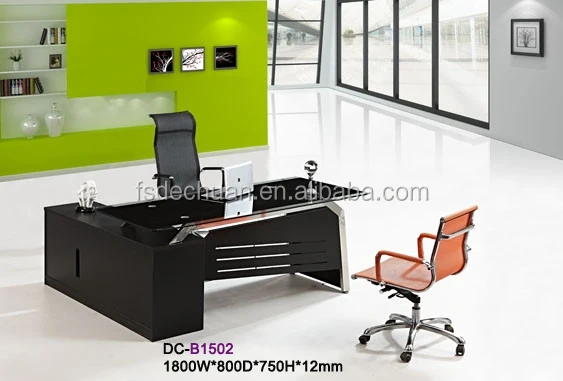 High Quality Tempered Glass Office Value City Furniture Desks