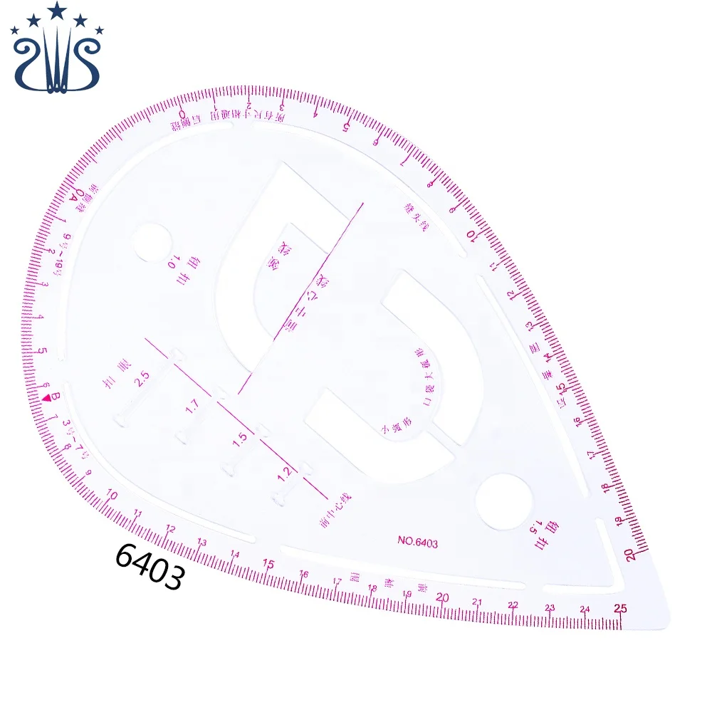 
CZ-08 French Sewing Measuring Curve Ruler Set 3220/3250/3245/3231/6501/12-260/6301/6403/8260 