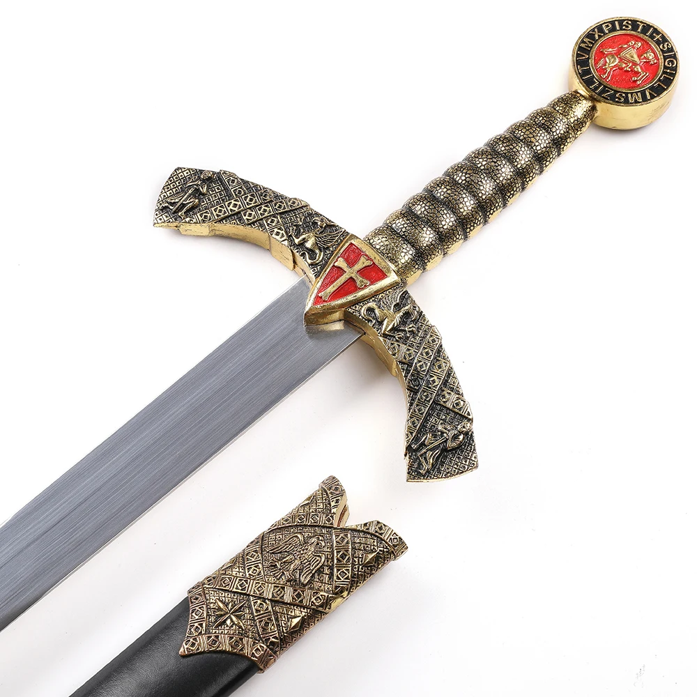 Metal Crusader Knight Templar Sword With Sheath - Buy Crusader Sword ...