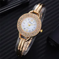 

Wholesale New Fashion Face Diamond Ladies Watches Large Dial Bracelet Wristwatch