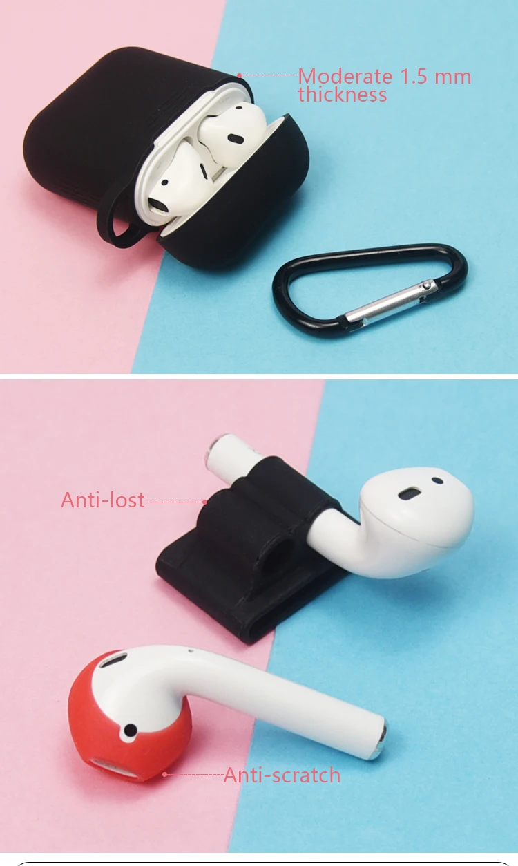Airpod Accessories Set Silicone Airpod Case + Watch Band Holder
