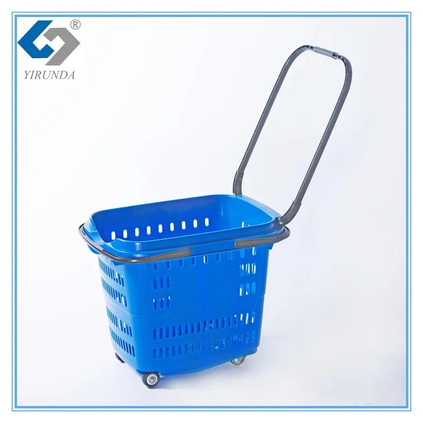 Colourful Hand Carry Plastic Supermarket Rolling Baskets Buy Plastic