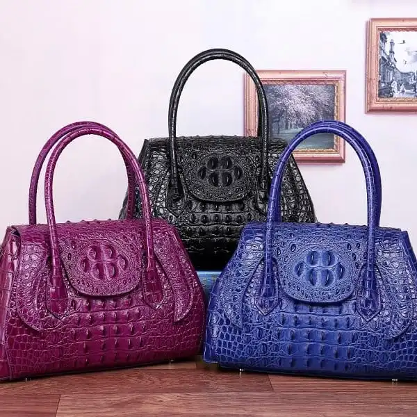 

2019 New collection luxury product crocodile leather handbag for sale, Choice