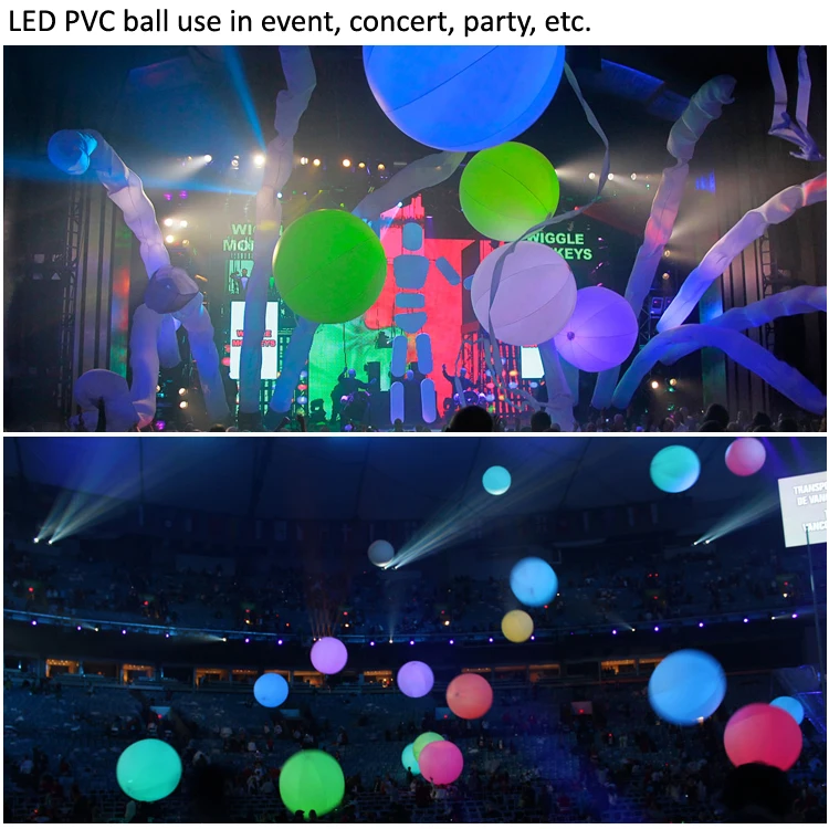 Remote Control Outdoor Party Beach Inflatable LED PVC Ball light